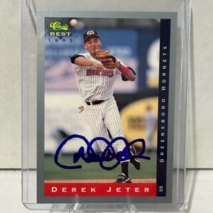 Derek Jeter Signed 1993 Classic Best #91 Rookie Card. COA. Autograph.